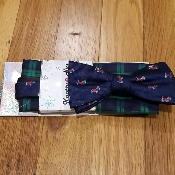 2 for $20 NWT Bow tie and Pocket square - Picture 1 of 3
